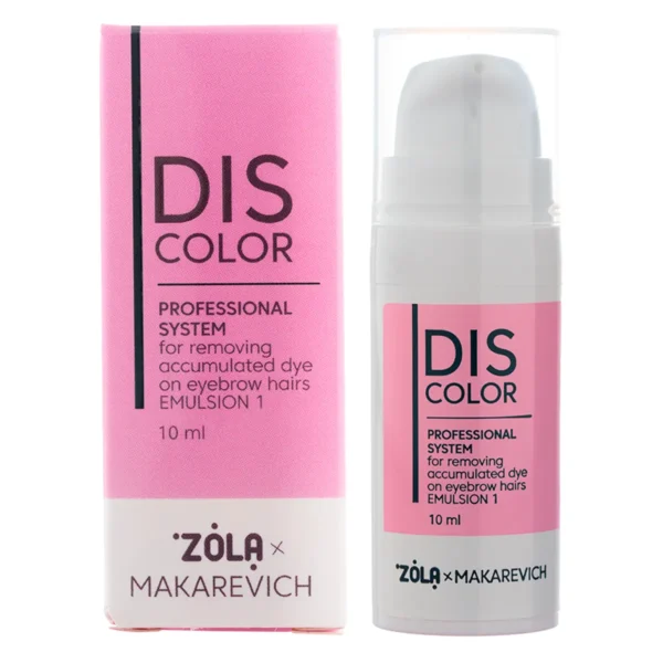 ZOLA x Makarevich Professional system for removing accumulated dye from eyebrow hairs, Emulsion 1, 10 ml