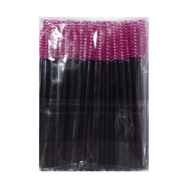 Brushes for eyebrows and eyelashes disposable purple, 50 pcs