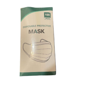 Black Medical Face Masks – 3-Layer Disposable, 100 pcs