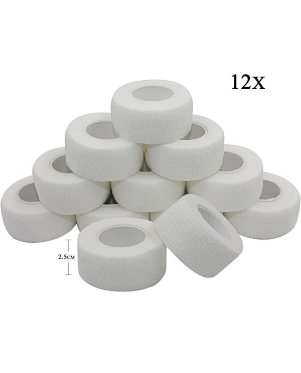 25mm White Bandage Wrap for Tattoo Machine - Image 2