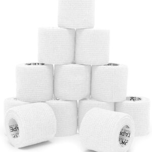 White Cohesive Bandage Wrap 5cm x 4.5m for Tattoo Machine