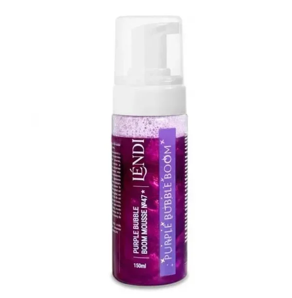 Lendi Purple Bubble Boom Mousse for eyebrows and lashes