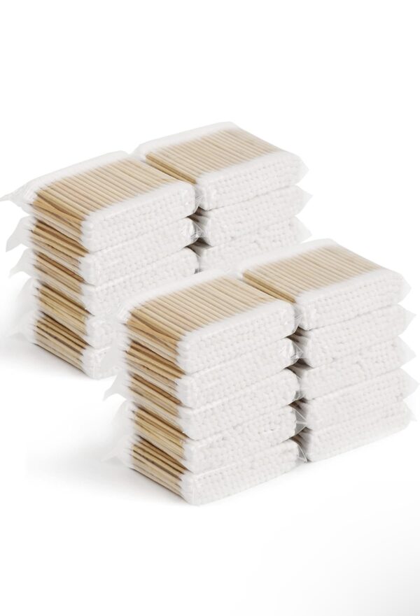 Eco-friendly wooden cotton swabs for ears – 100 pieces pack