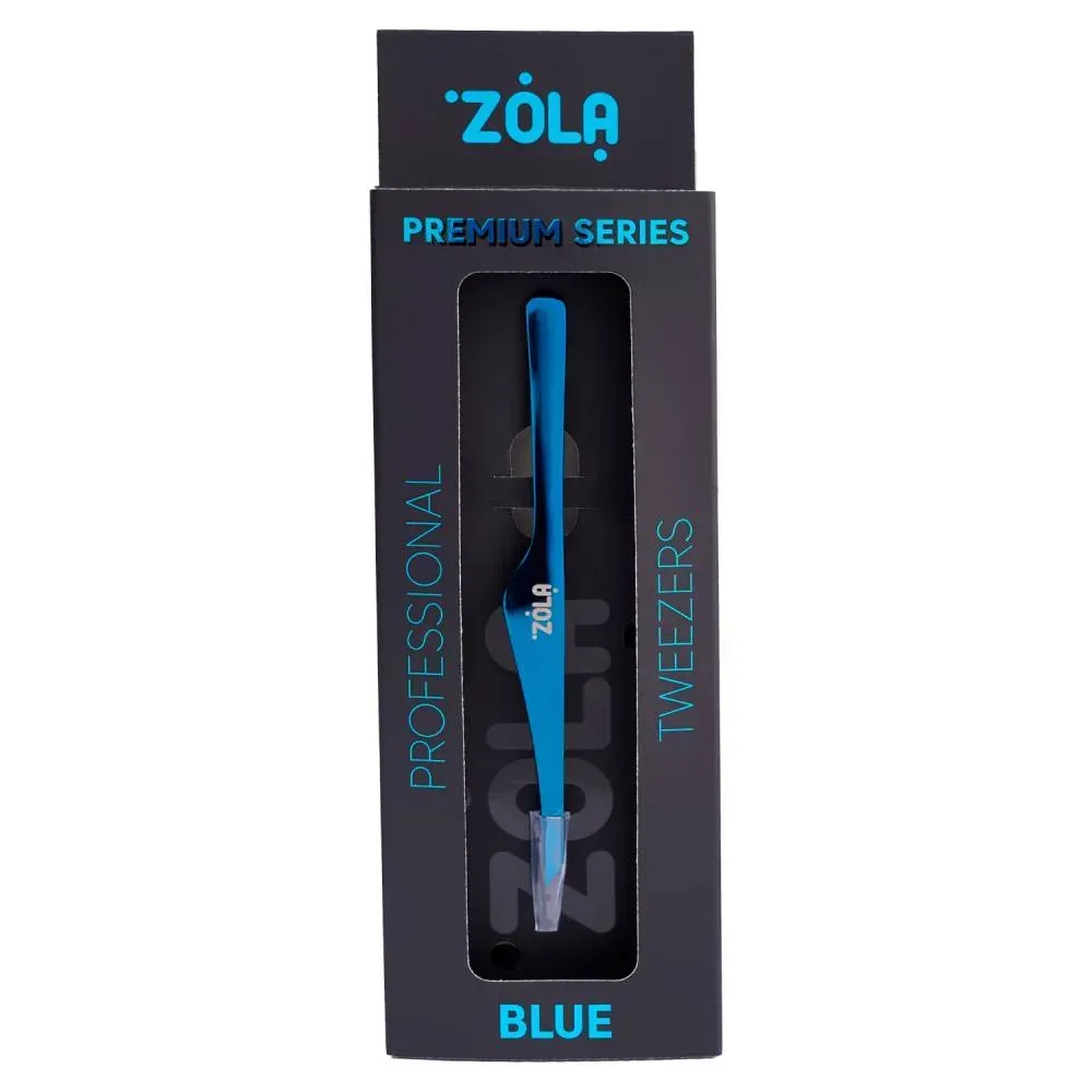 ZOLA Professional Slanted Brow Tweezers (Blue Series) - Image 2
