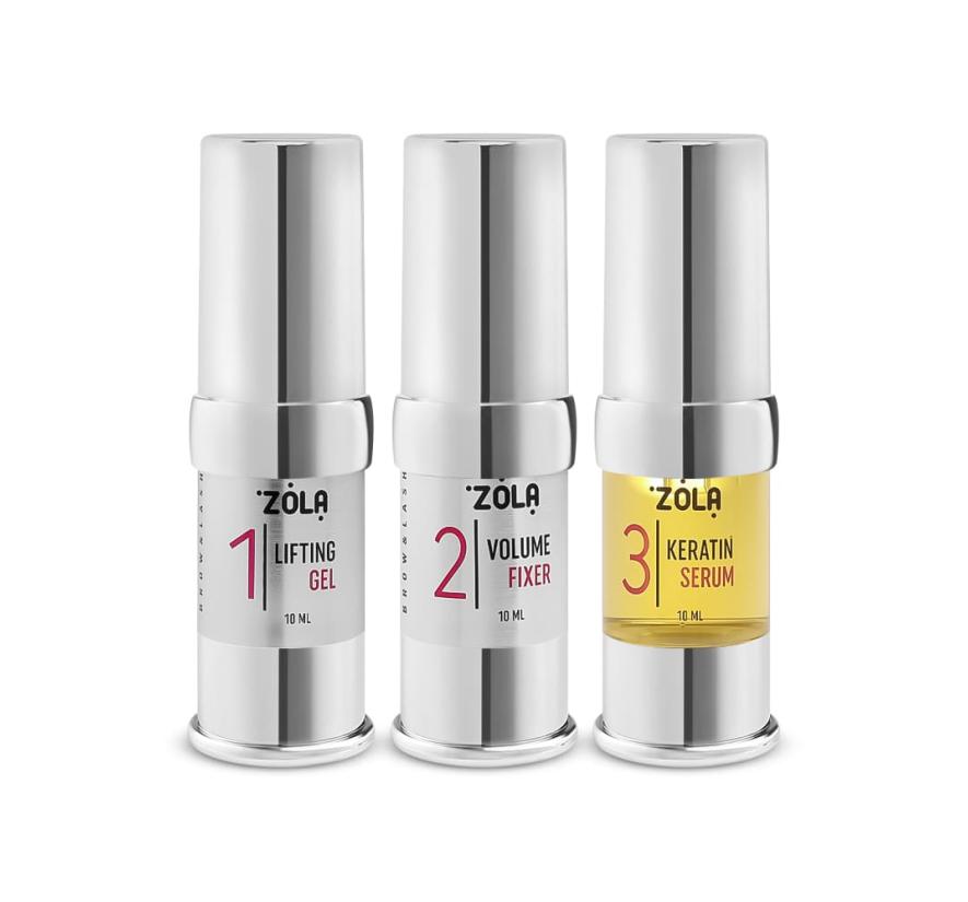 ZOLA Brow & Lash Lamination Kit Step 1-2-3