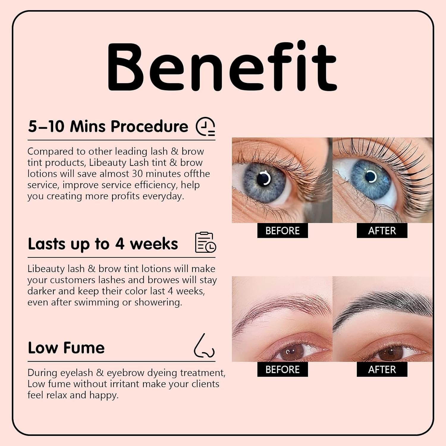 Libeauty Black Eyelash & Eyebrow Tint Kit - Image 4
