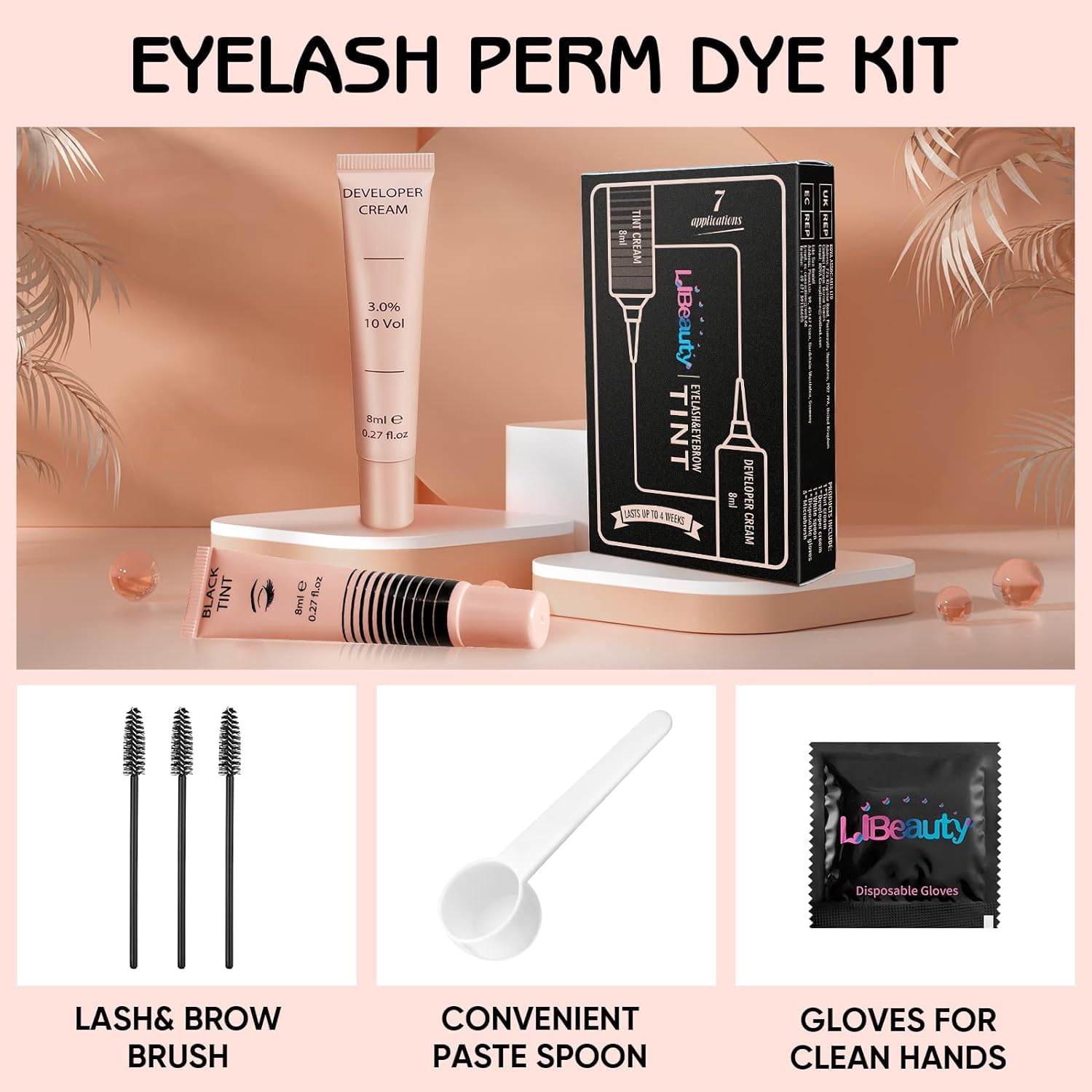 Libeauty Black Eyelash & Eyebrow Tint Kit - Image 6