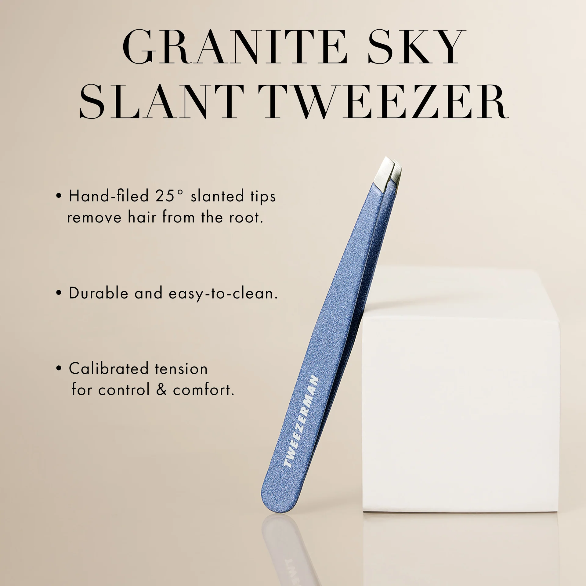 Tweezerman Slant Tweezer – Granite Sky - Image 3
