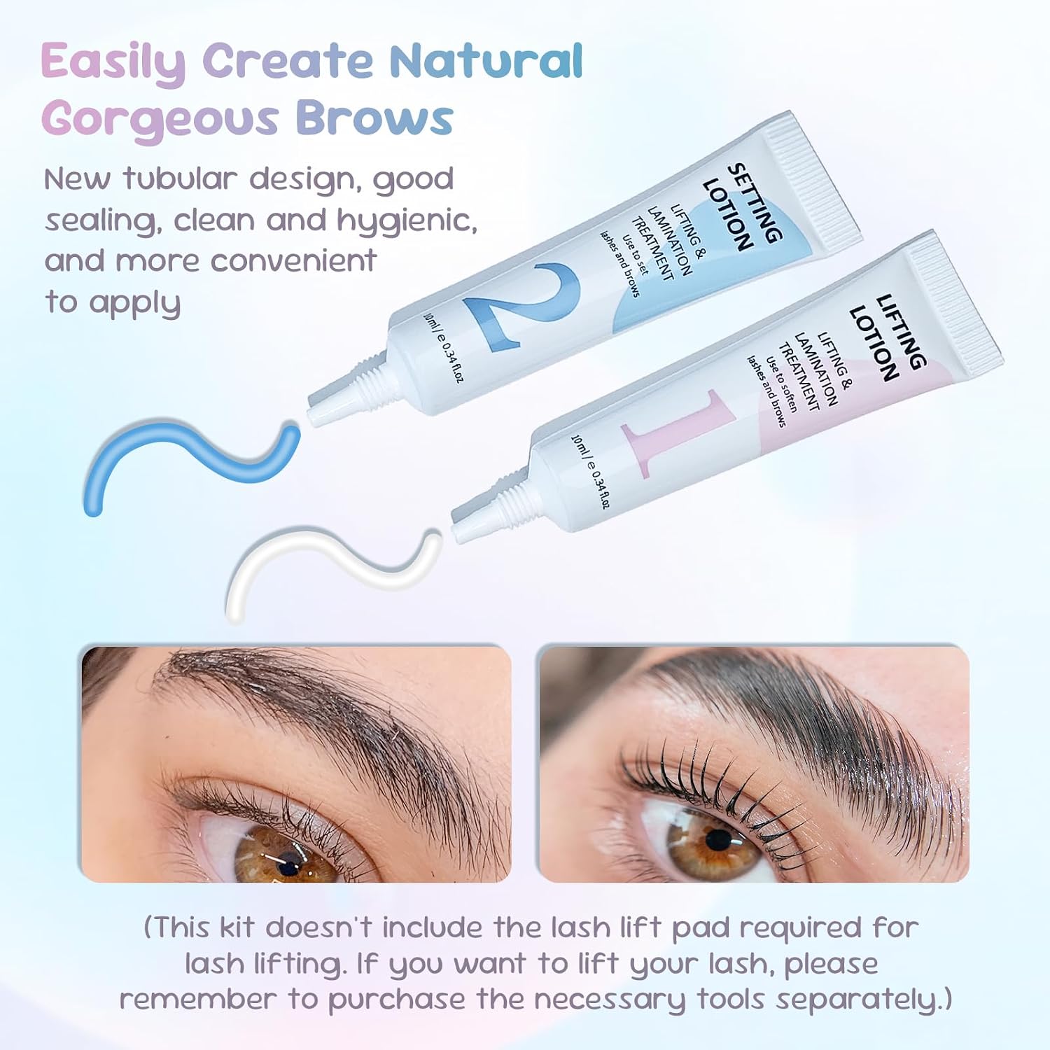 PERMANIA Lifting & Setting Lotion for Lash Lift and Brow Lamination 2 × 10 ml - Image 2