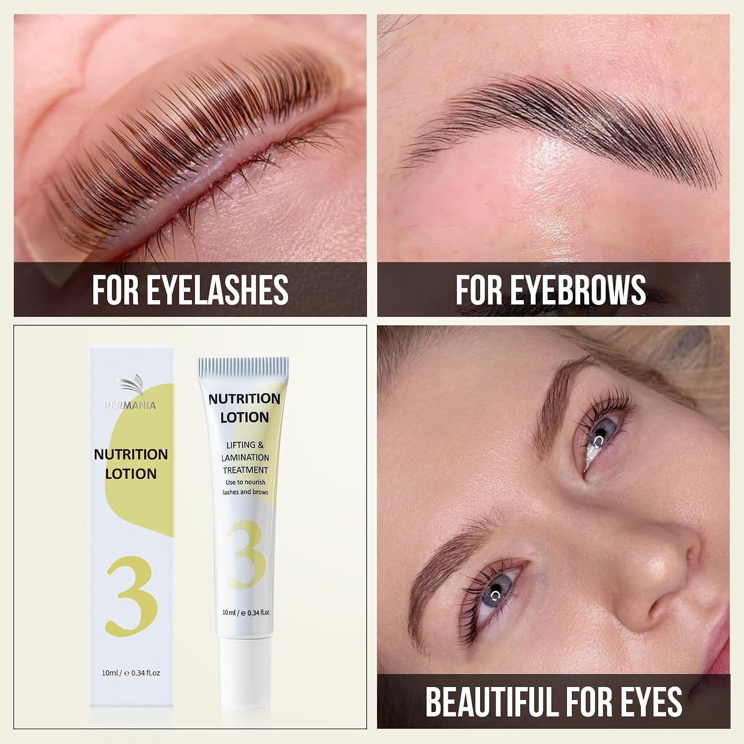 PERMANIA Nutrition Lotion for Lash Lift & Brow Lamination 10 ml - Image 2