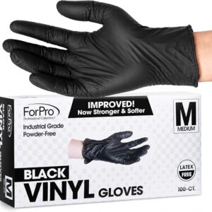 ForPro Disposable Vinyl Gloves – 100 Count