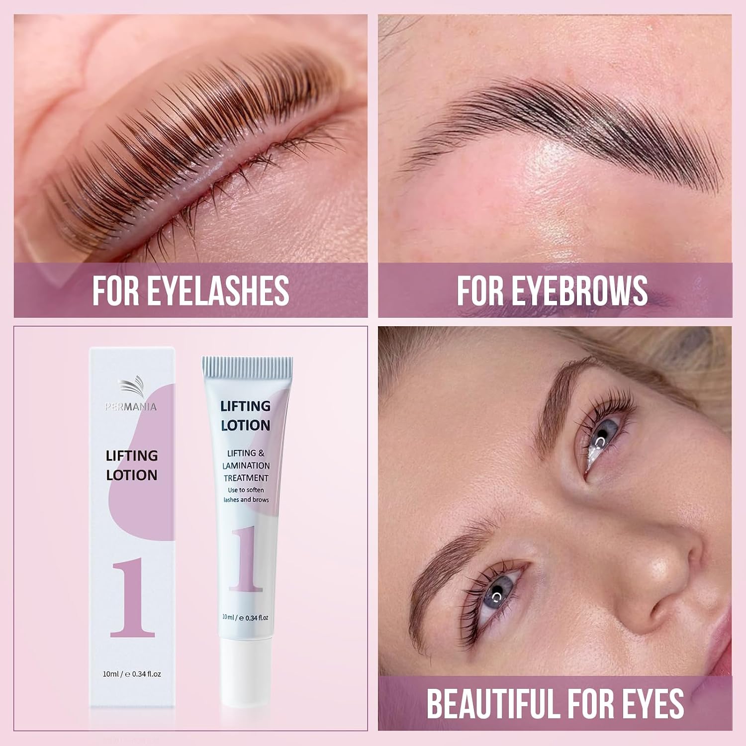 PERMANIA Lifting & Setting Lotion for Lash Lift and Brow Lamination 2 × 10 ml - Image 5